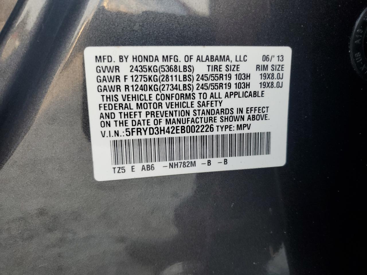 2014 Acura Mdx Technology VIN: 5FRYD3H42EB002226 Lot: 81587035