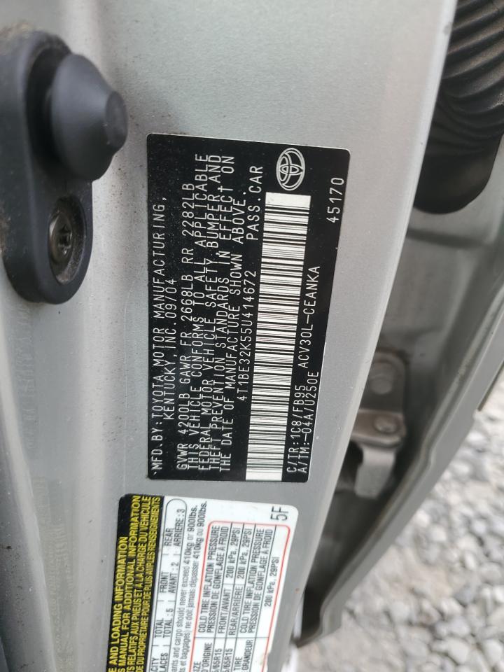 2005 Toyota Camry Le VIN: 4T1BE32K55U414672 Lot: 81467315