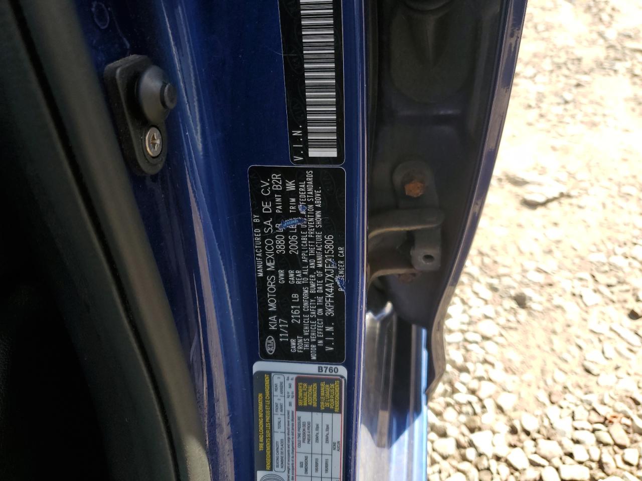 2018 Kia Forte Lx VIN: 3KPFK4A7XJE215806 Lot: 81867855