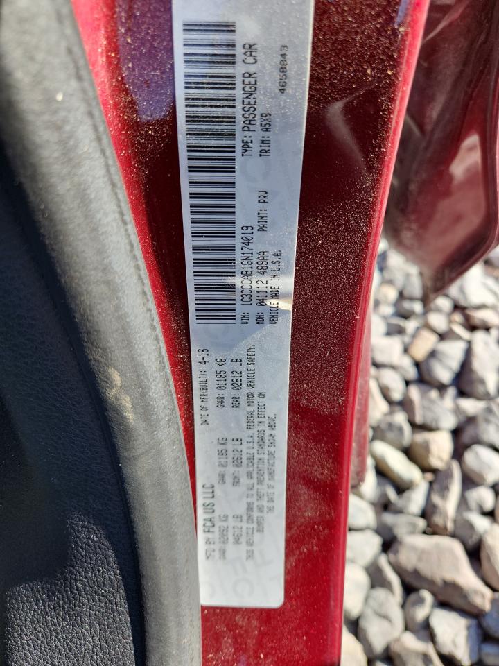 2016 Chrysler 200 Limited VIN: 1C3CCCAB1GN174019 Lot: 84466715