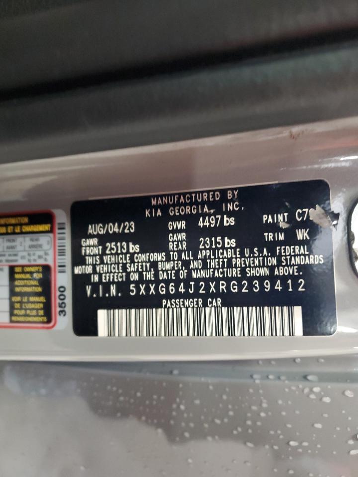 2024 Kia K5 Gt Line VIN: 5XXG64J2XRG239412 Lot: 70350955