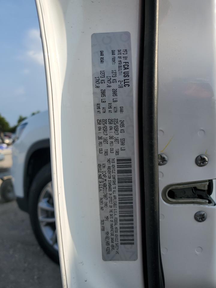 2019 Jeep Cherokee Latitude Plus VIN: 1C4PJMLN8KD117007 Lot: 80778345