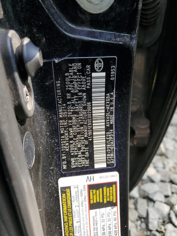 2014 Toyota Avalon Hybrid VIN: 4T1BD1EB0EU029006 Lot: 81126905