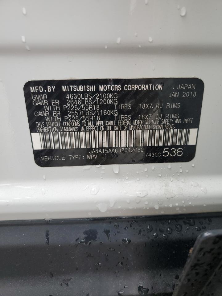 2018 Mitsubishi Eclipse Cross Se VIN: JA4AT5AA6JZ042082 Lot: 71950145