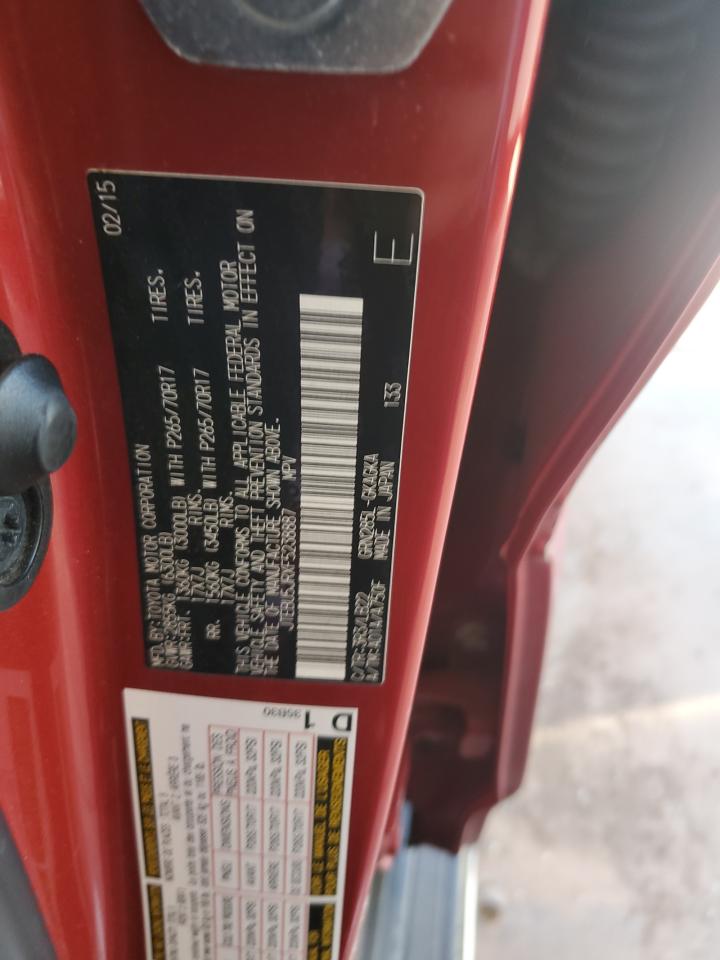 2015 Toyota 4Runner Sr5/Sr5 Premium VIN: JTEBU5JRXF5238887 Lot: 82136925