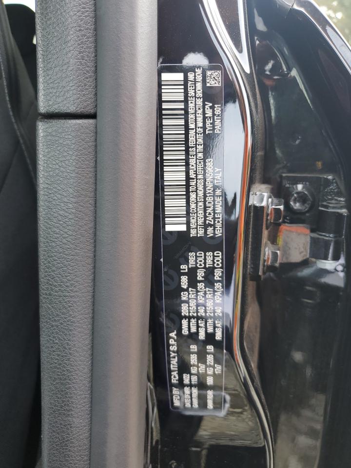 2022 Jeep Renegade Latitude VIN: ZACNJDB1XNPN59683 Lot: 83957135