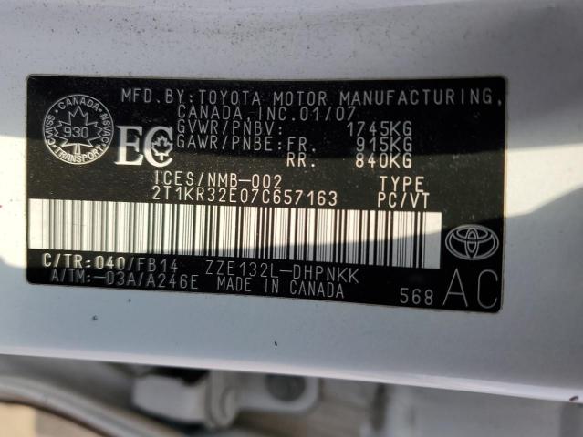2007 TOYOTA COROLLA MATRIX XR