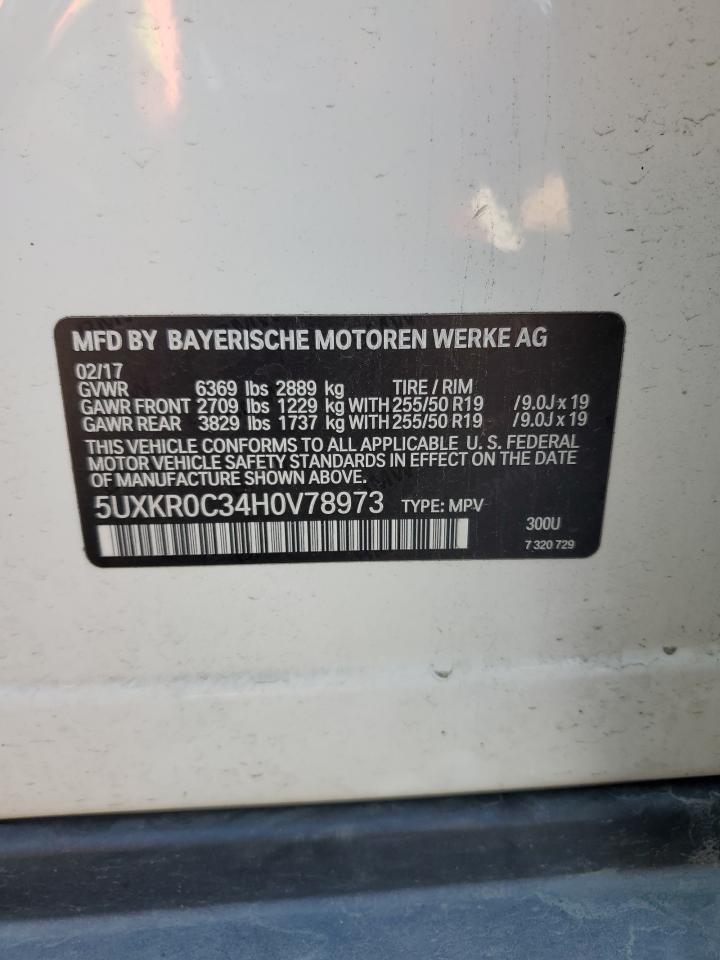 2017 BMW X5 xDrive35I VIN: 5UXKR0C34H0V78973 Lot: 84245525
