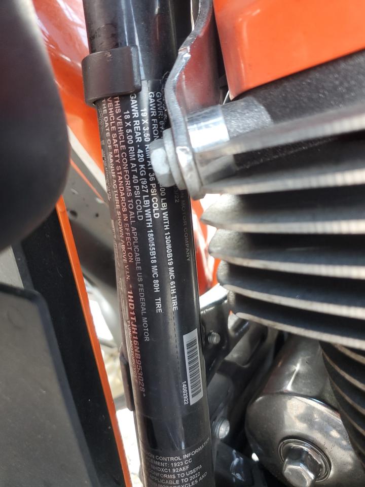 2022 Harley-Davidson Fltrkse VIN: 1HD1TJH16NB953028 Lot: 86507095