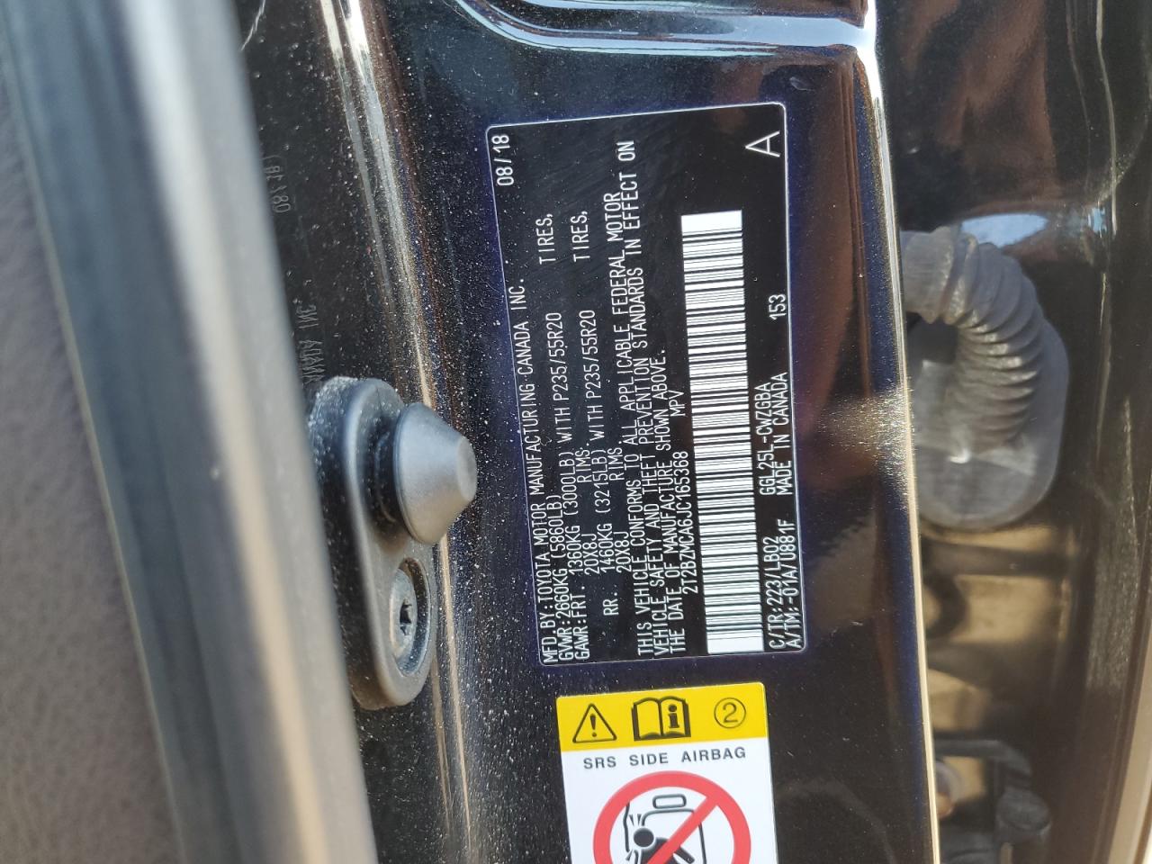 2018 Lexus Rx 350 Base VIN: 2T2BZMCA6JC165368 Lot: 84367935