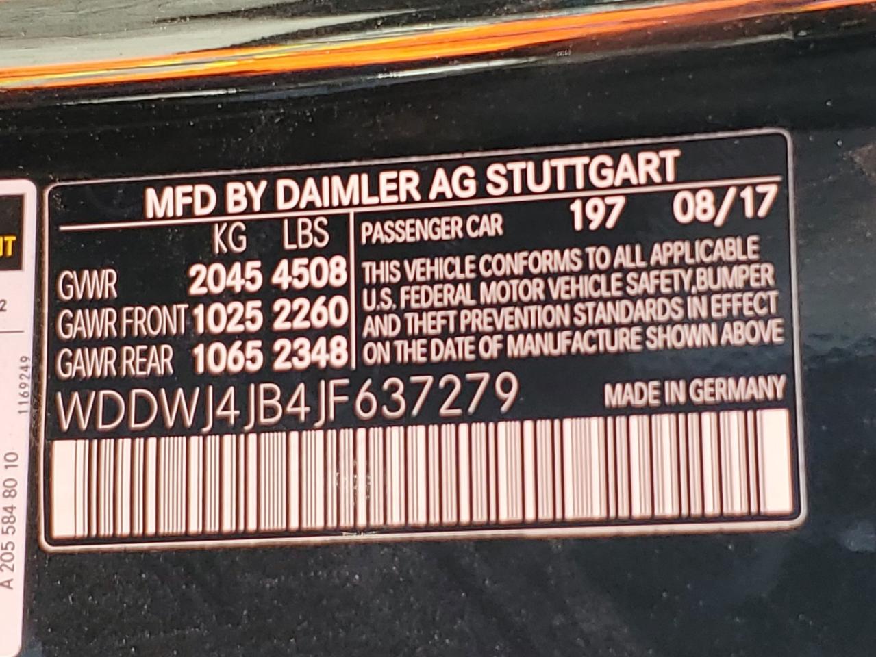 2018 Mercedes-Benz C 300 VIN: WDDWJ4JB4JF637279 Lot: 80379545