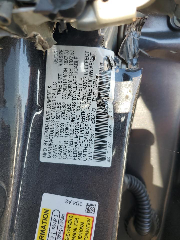 2026 Honda Cr-V Sport VIN: 7FARS6H51TE002323 Lot: 80763305