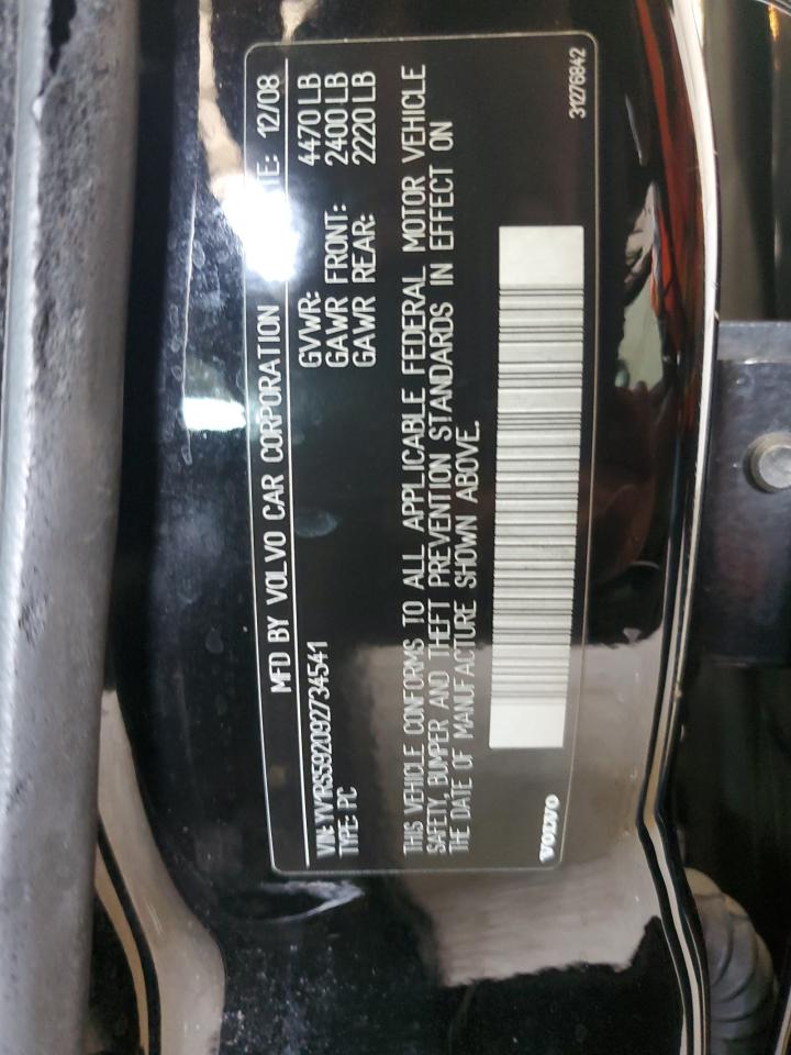 2009 Volvo S60 2.5T VIN: YV1RS592092734541 Lot: 80691955
