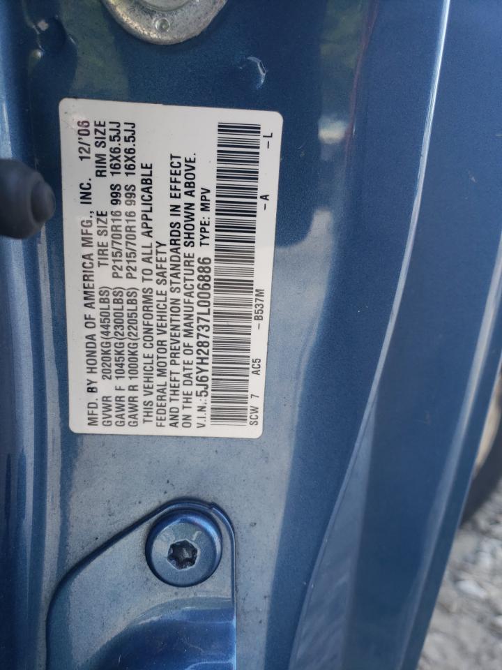 2007 Honda Element VIN: 5J6YH28737L006886 Lot: 81863375