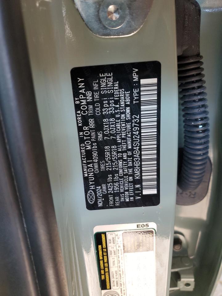 2025 Hyundai Kona Sel VIN: KM8HB3AB4SU249732 Lot: 71539865