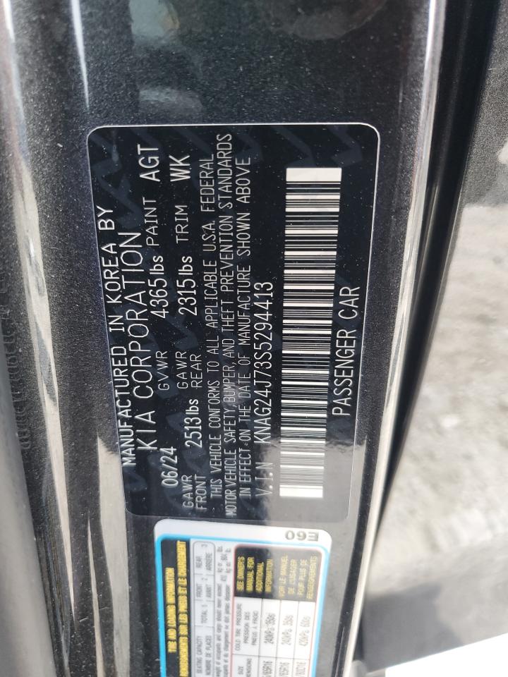 2025 Kia K5 Lxs VIN: KNAG24J73S5294413 Lot: 81575955