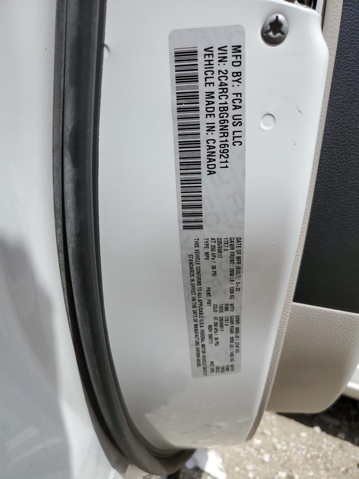 2022 Chrysler Pacifica Touring L VIN: 2C4RC1BG6NR169211 Lot: 81329345