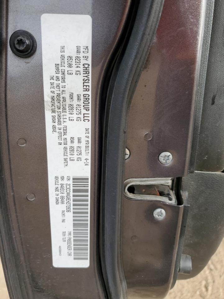 2014 Chrysler 300 VIN: 2C3CCAAG0EH272836 Lot: 81686035