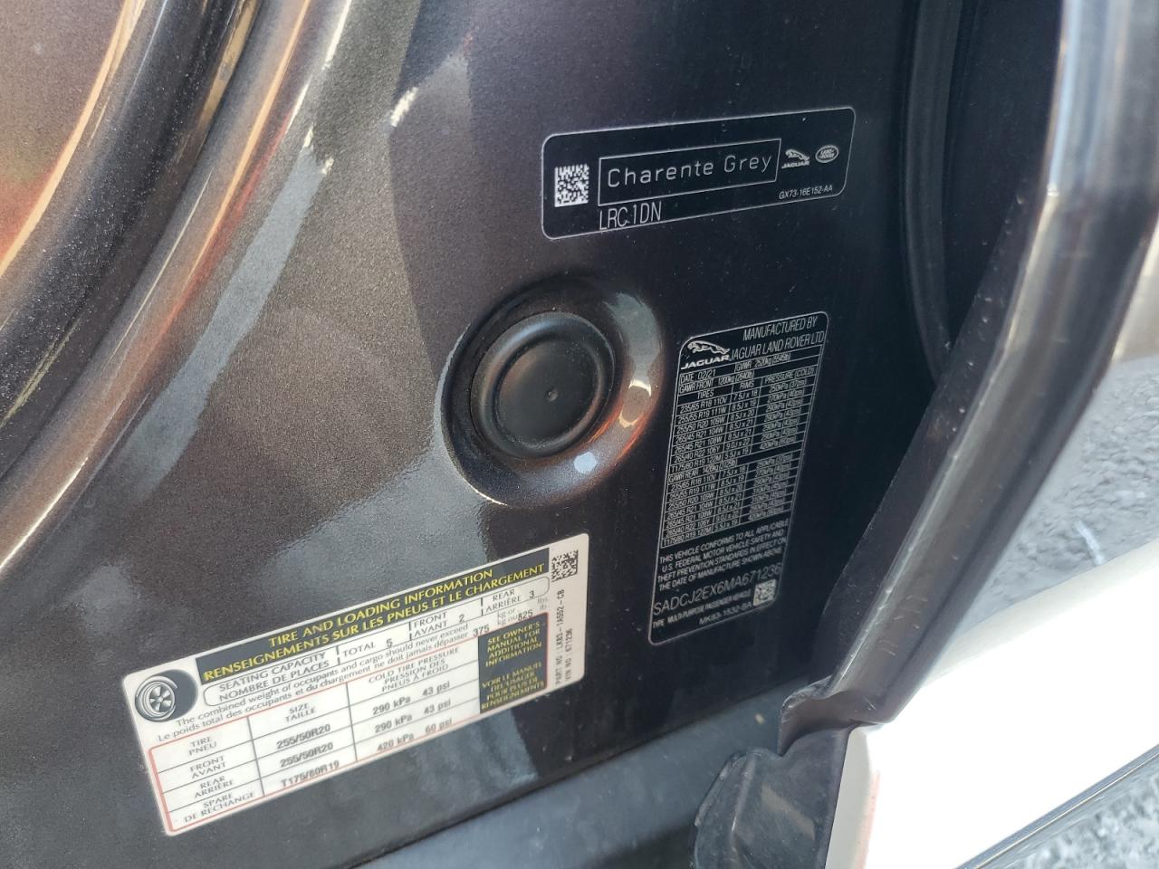 2021 Jaguar F-Pace S VIN: SADCJ2EX6MA671236 Lot: 81098925