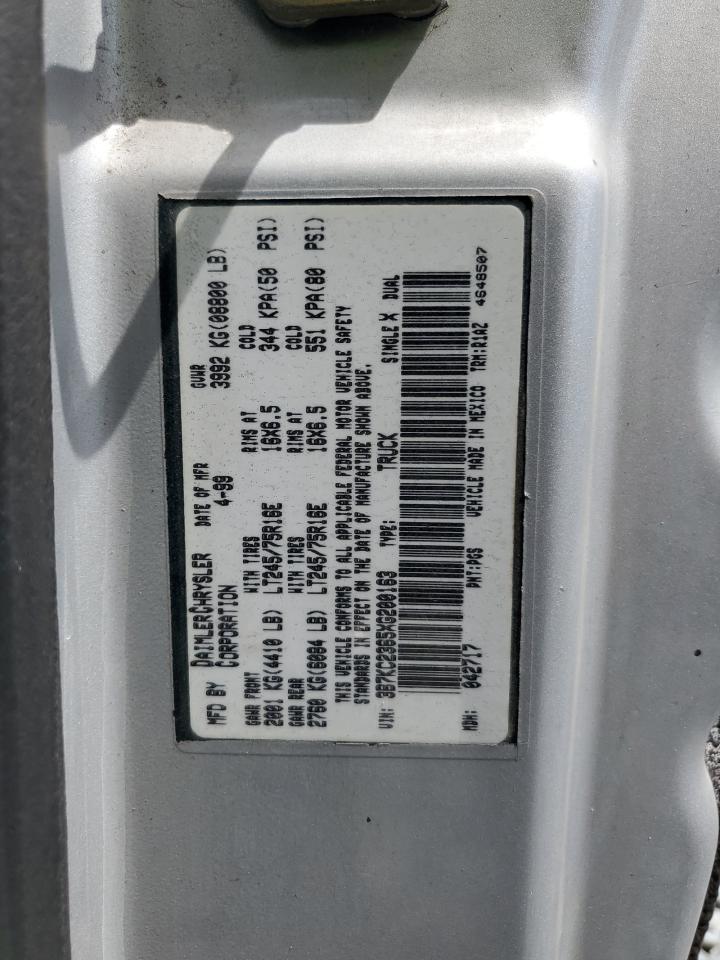 1999 Dodge Ram 2500 VIN: 3B7KC2365XG200163 Lot: 81327645