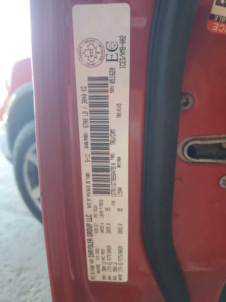 2011 Dodge Ram 1500 VIN: 1D7RV1GT9BS647914 Lot: 71888885