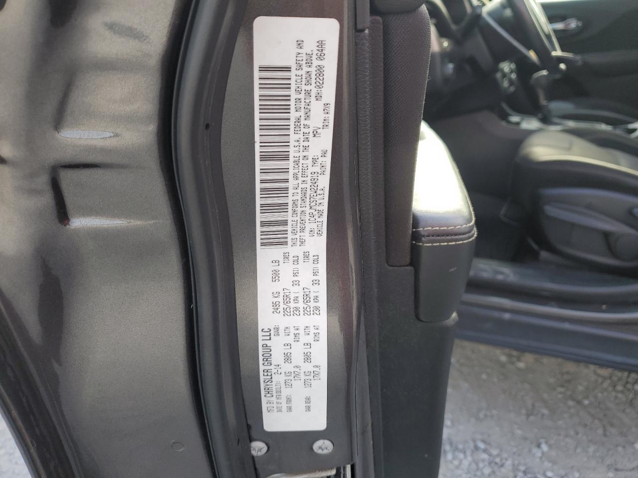 2014 Jeep Cherokee Latitude VIN: 1C4PJMCS7EW224919 Lot: 81102395