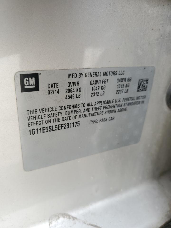 2014 Chevrolet Malibu 2Lt VIN: 1G11E5SL5EF231175 Lot: 84203235