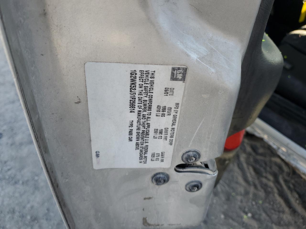 2001 Pontiac Grand Prix Se VIN: 1G2WK52J51F256614 Lot: 71786115