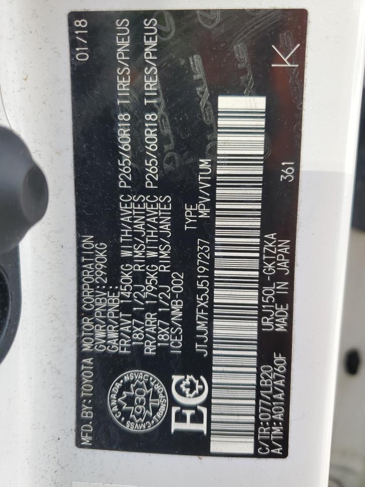 2018 Lexus Gx 460 Premium VIN: JTJJM7FX5J5197237 Lot: 68138385