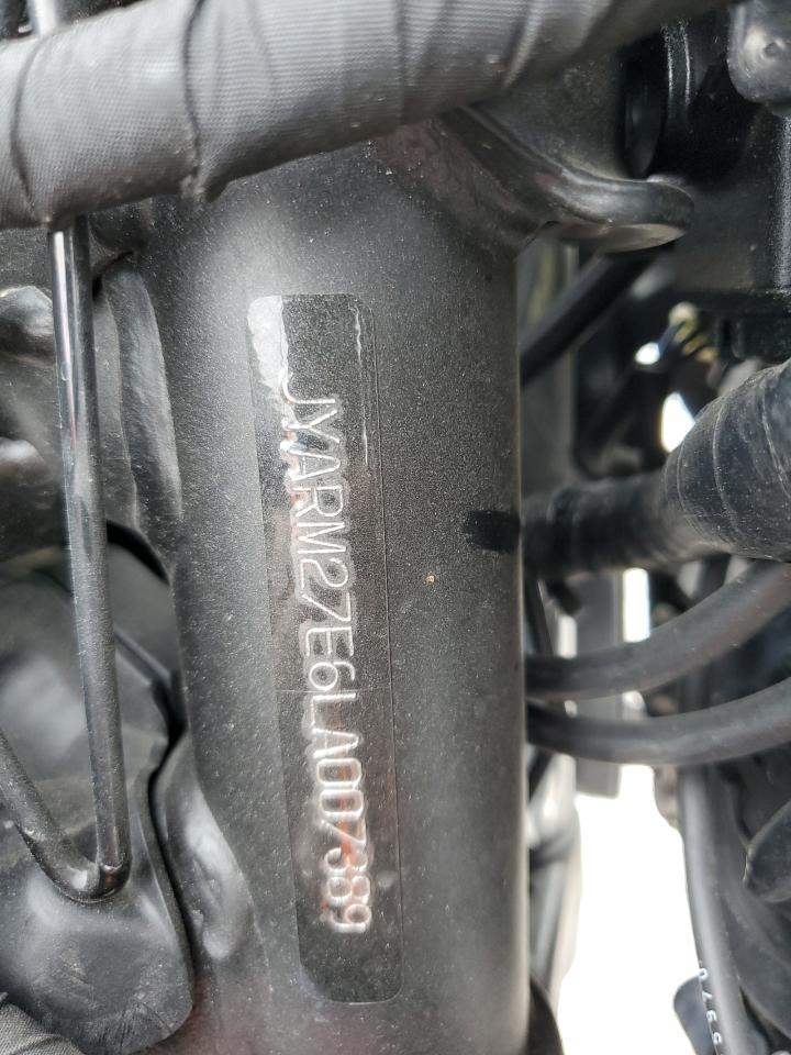 2020 Yamaha Mt07 VIN: JYARM27E6LA007389 Lot: 84620165