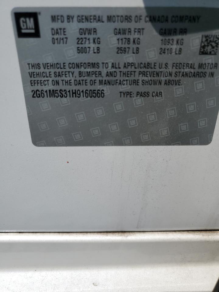 2017 Cadillac Xts Luxury VIN: 2G61M5S31H9160566 Lot: 71805685