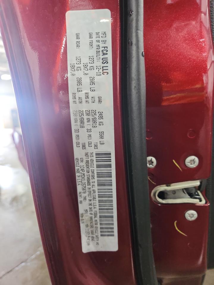 2020 Jeep Cherokee Limited VIN: 1C4PJMDX1LD575070 Lot: 71253695