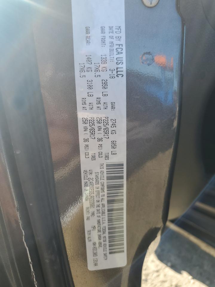 2018 Dodge Grand Caravan Gt VIN: 2C4RDGEG5JR222681 Lot: 71052085