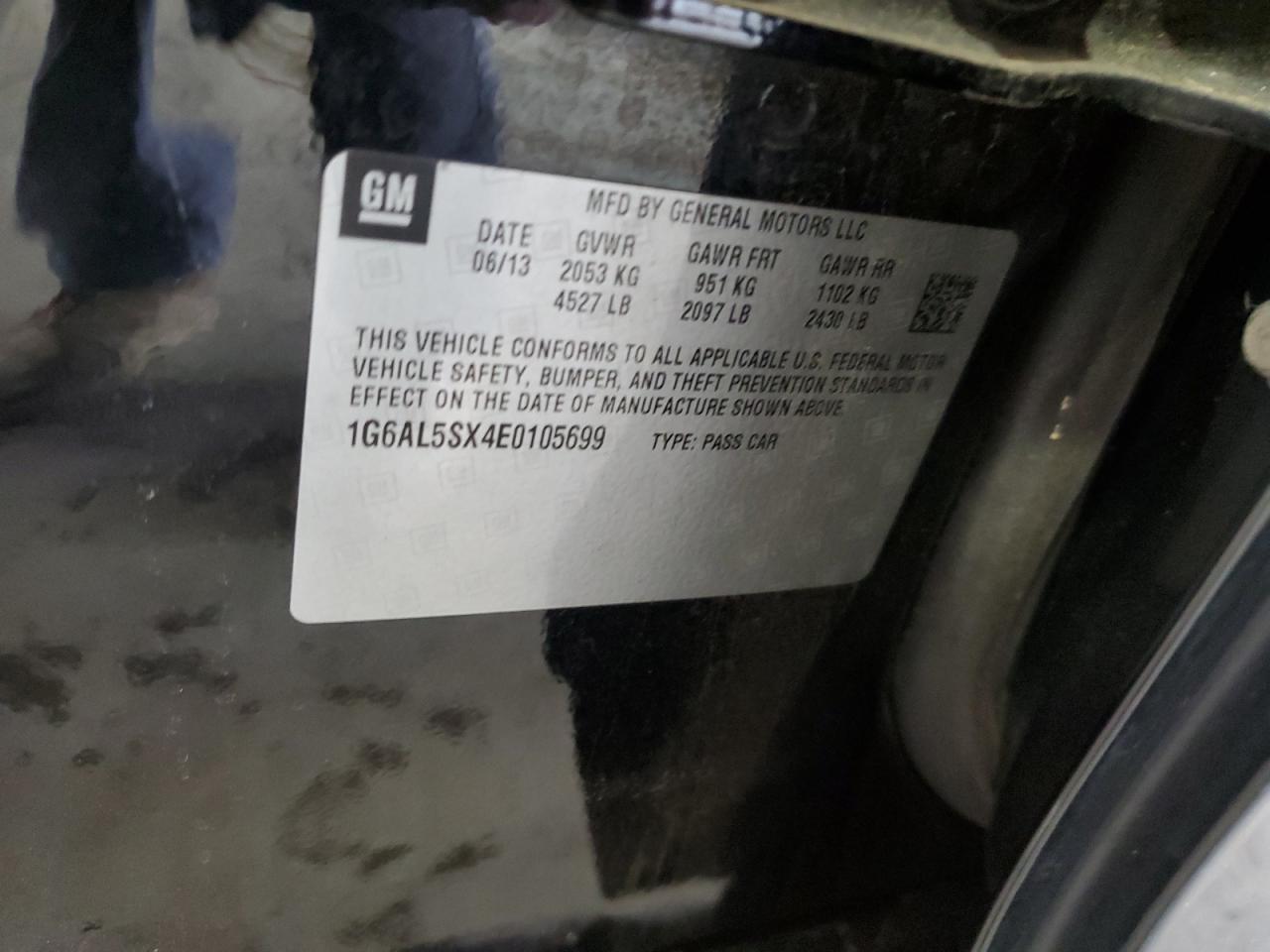 2014 Cadillac Ats Premium VIN: 1G6AL5SX4E0105699 Lot: 81546715