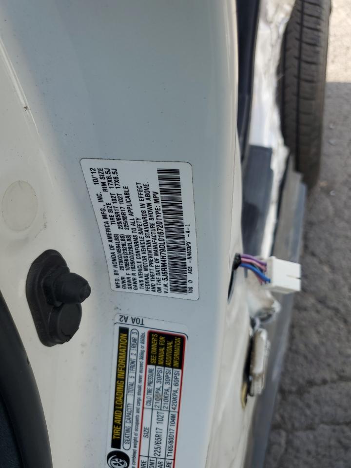 2013 Honda Cr-V Exl VIN: 5J6RM4H79DL016720 Lot: 72088175