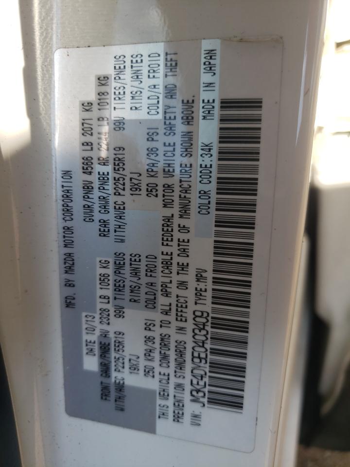 2014 Mazda Cx-5 Gt VIN: JM3KE4DY9E0403409 Lot: 80723435