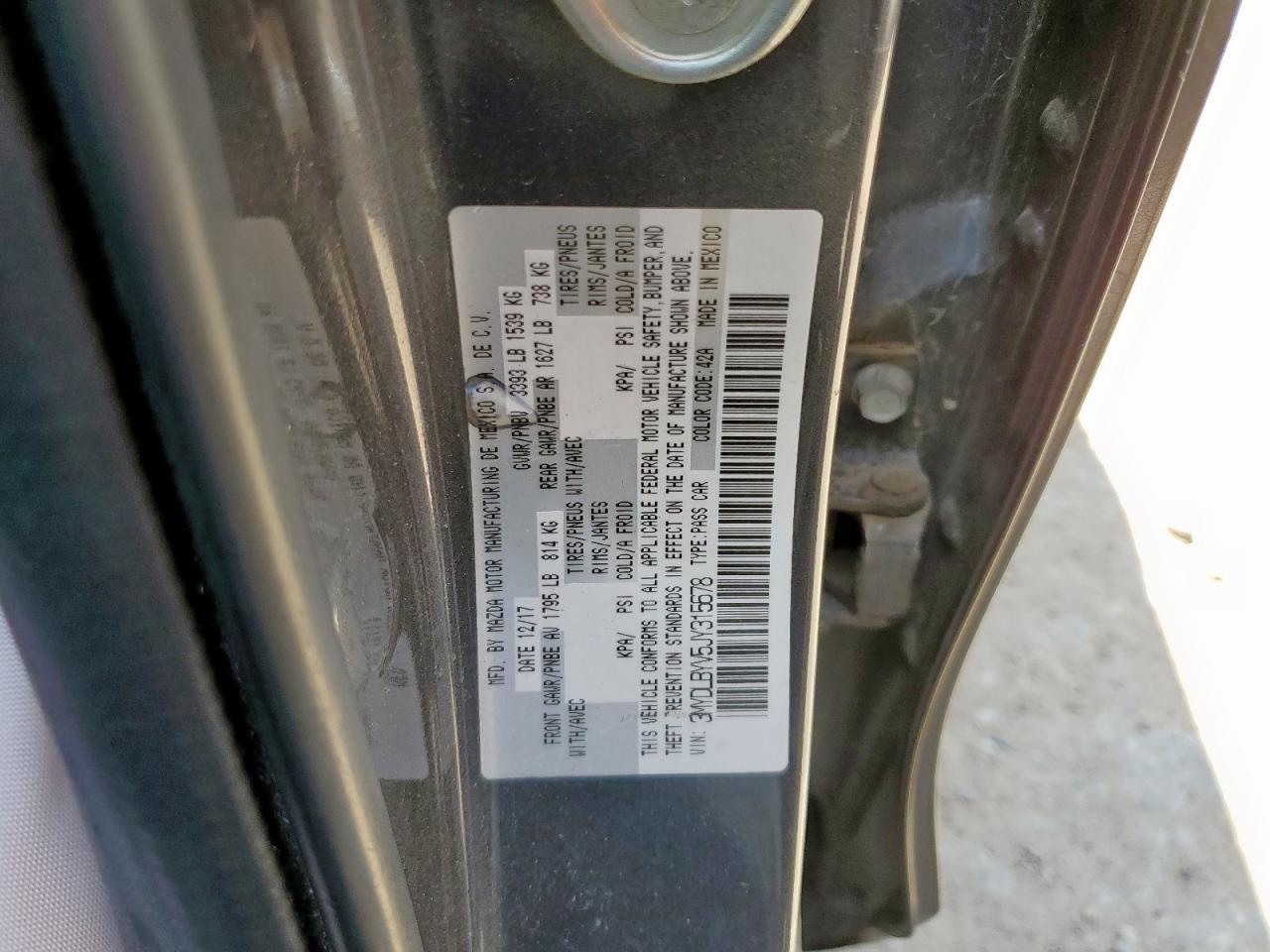 2018 Toyota Yaris Ia VIN: 3MYDLBYV5JY315678 Lot: 71753565