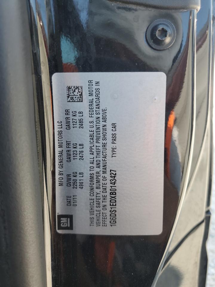 2011 Cadillac Cts Premium Collection VIN: 1G6DS1EDXB0143427 Lot: 80751775