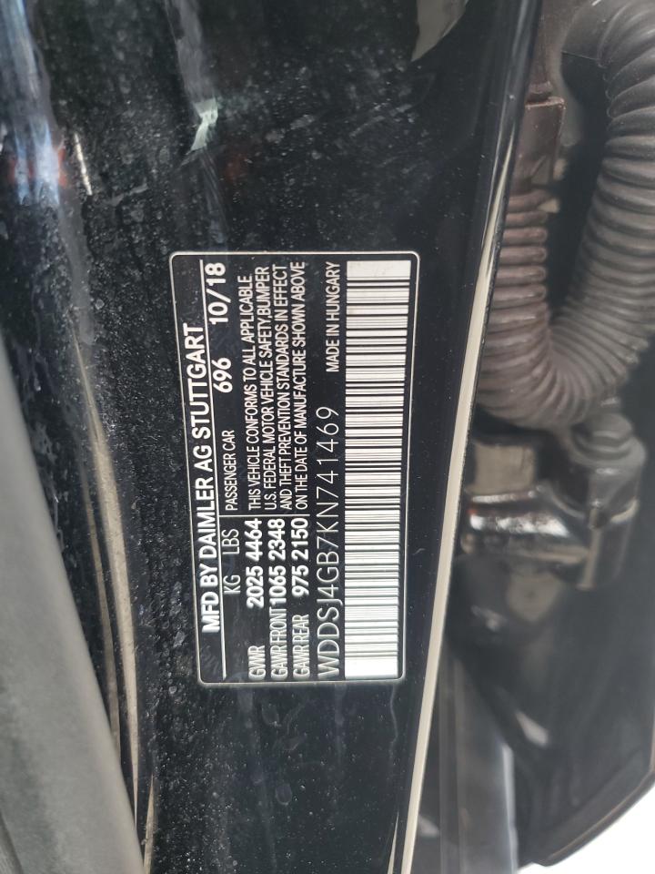 2019 Mercedes-Benz Cla 250 4Matic VIN: WDDSJ4GB7KN741469 Lot: 81492745