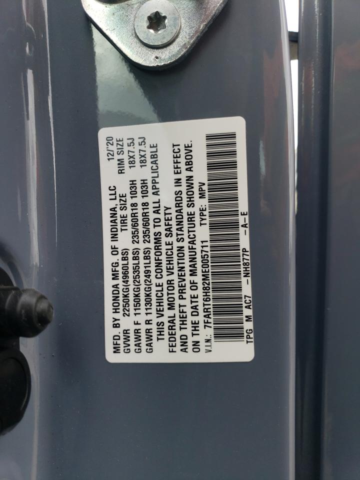 2021 Honda Cr-V Exl VIN: 7FART6H82ME005711 Lot: 81920515