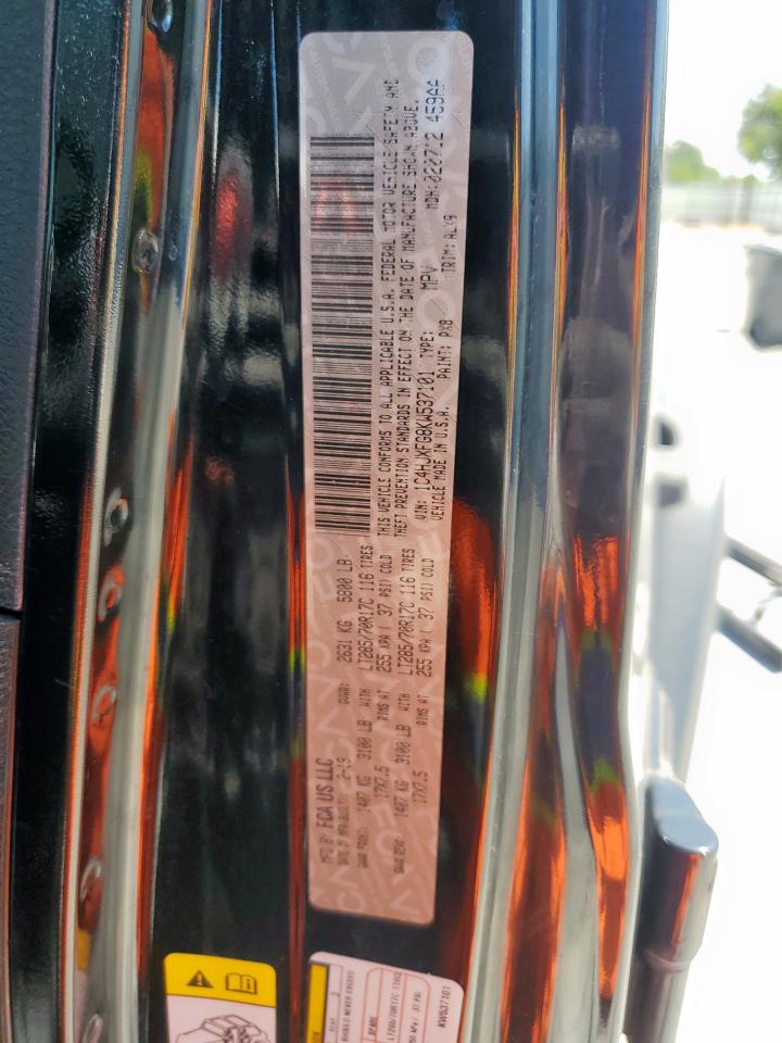 2019 Jeep Wrangler Unlimited Rubicon VIN: 1C4HJXFG8KW537101 Lot: 69018875