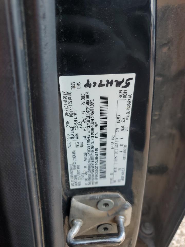 2016 Ford Escape Se VIN: 1FMCU0G71GUB46748 Lot: 82158385