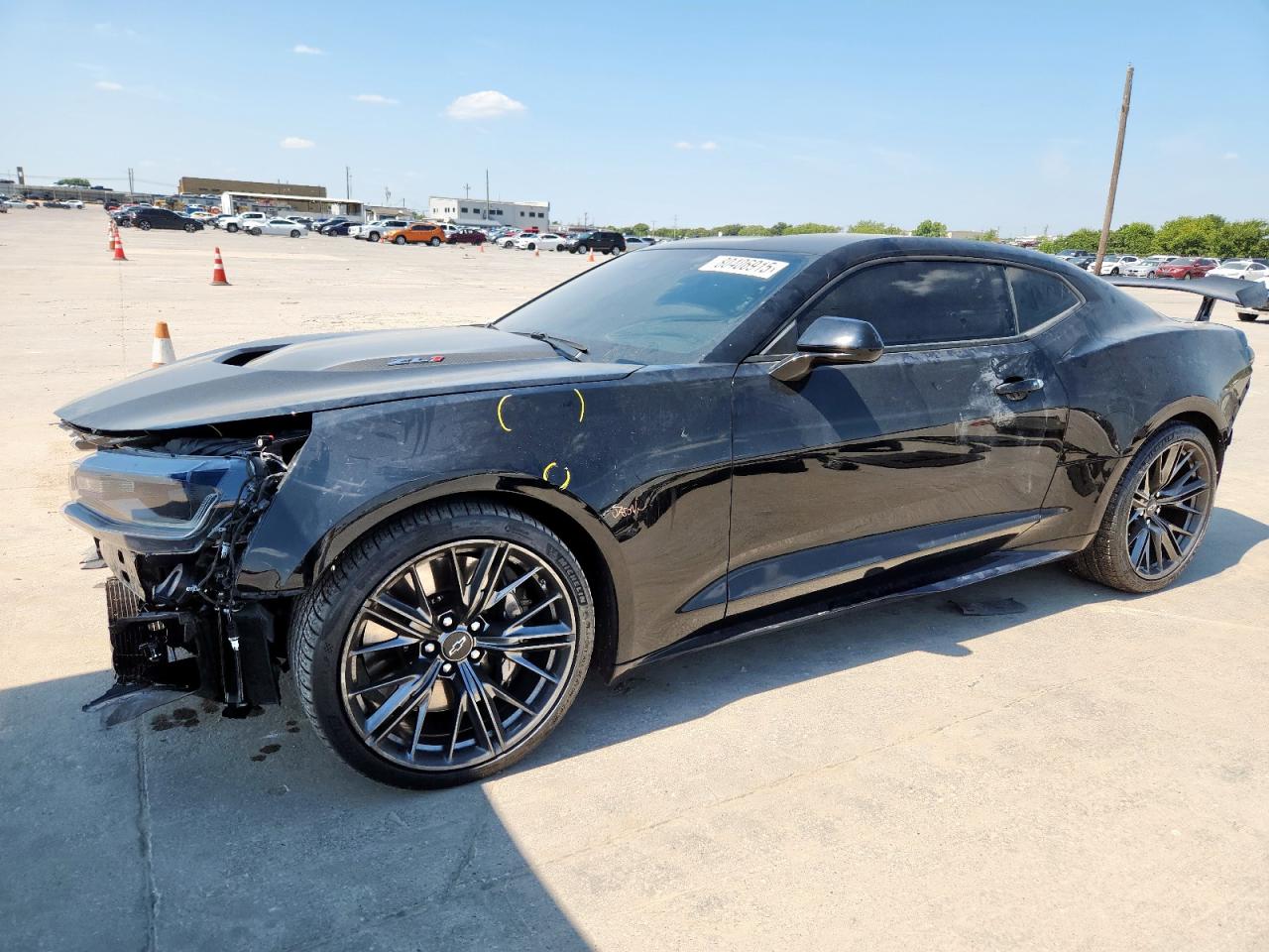2022 Chevrolet Camaro Zl1 black null gas 1G1FJ1R61N0106977 photo #1