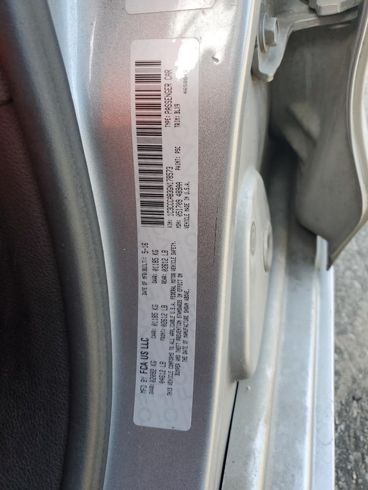 2016 Chrysler 200 Limited VIN: 1C3CCCAB3GN178573 Lot: 71285845