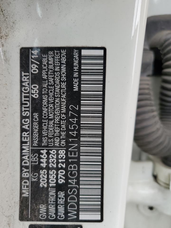 2014 Mercedes-Benz Cla 250 4Matic VIN: WDDSJ4GB1EN145472 Lot: 71837685