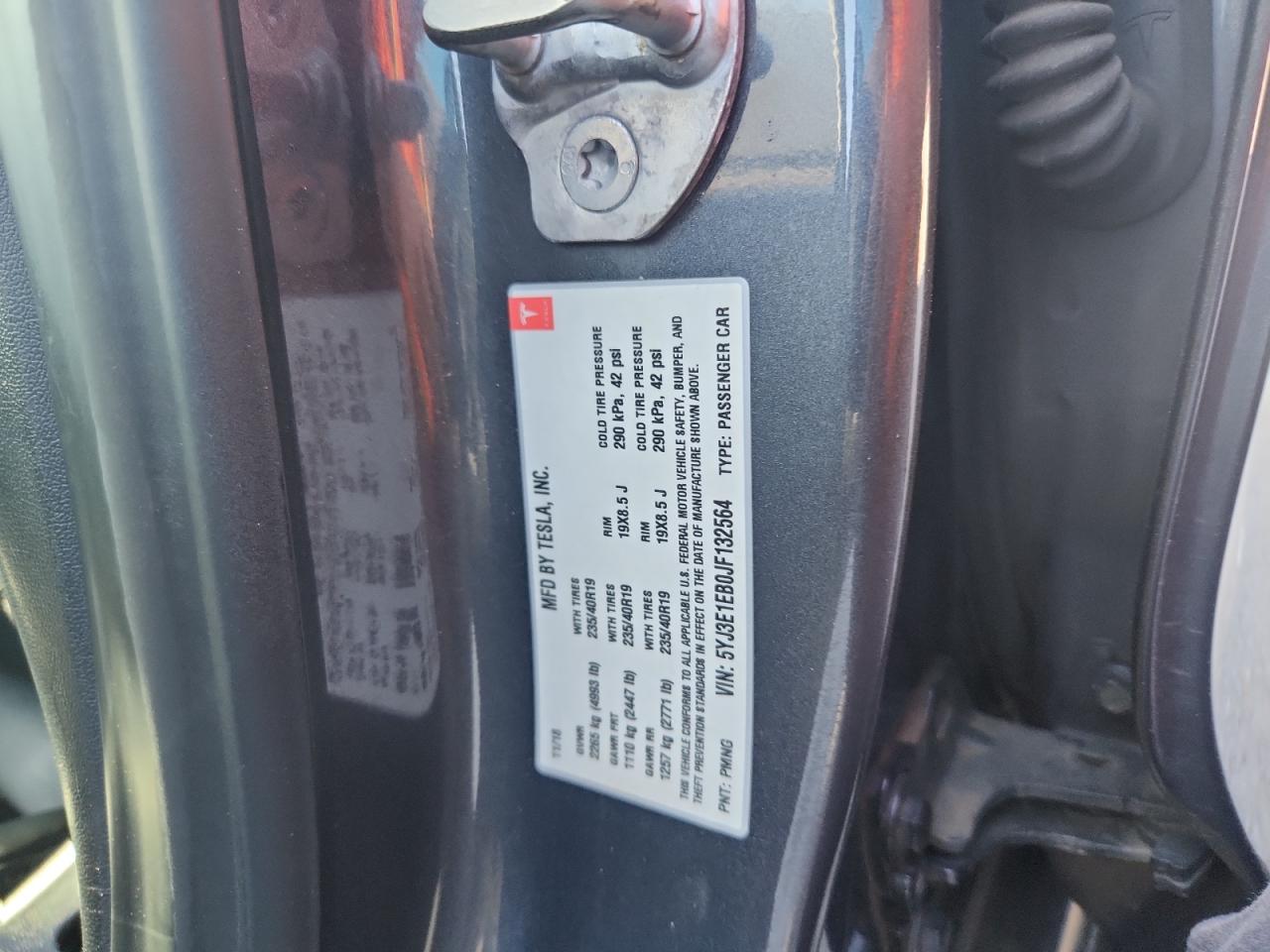 2018 Tesla Model 3 VIN: 5YJ3E1EB0JF132564 Lot: 81597715