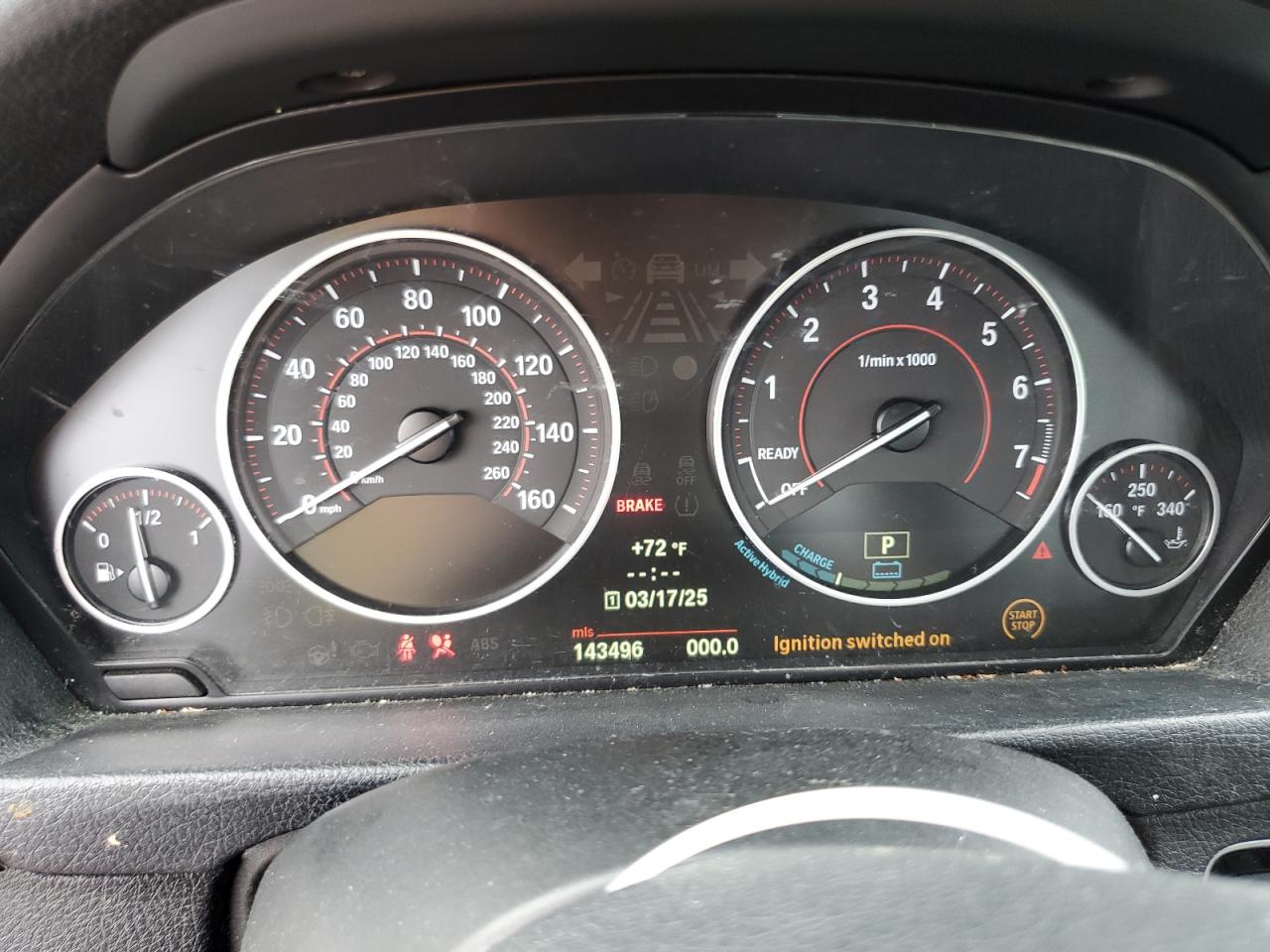 2013 BMW Activehybrid 3 VIN: WBA3F9C58DF145293 Lot: 83856515