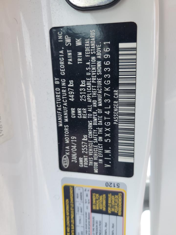 2019 Kia Optima Lx VIN: 5XXGT4L37KG336961 Lot: 71750445