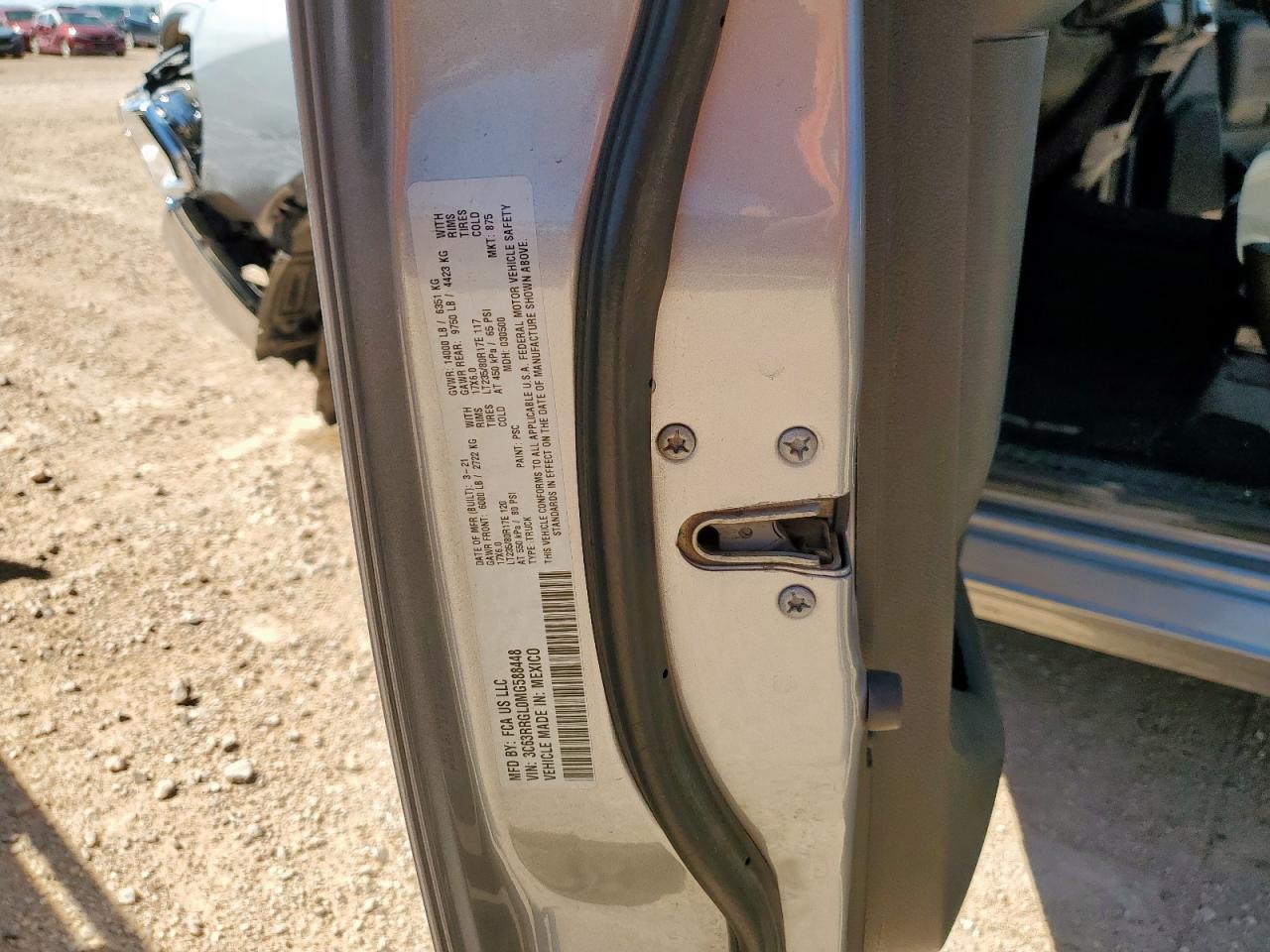 2021 Ram 3500 Tradesman VIN: 3C63RRGL0MG588448 Lot: 81756895