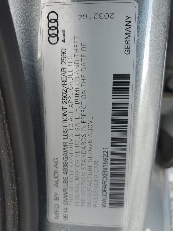 2014 Audi A6 Premium Plus VIN: WAUDFAFCXEN159221 Lot: 81831135